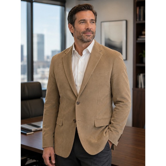 Lauren Ralph Lauren Other - Lauren Ralph Lauren Men's Tan Suede Blazer Sports Coat Jacket Classic 44L -237